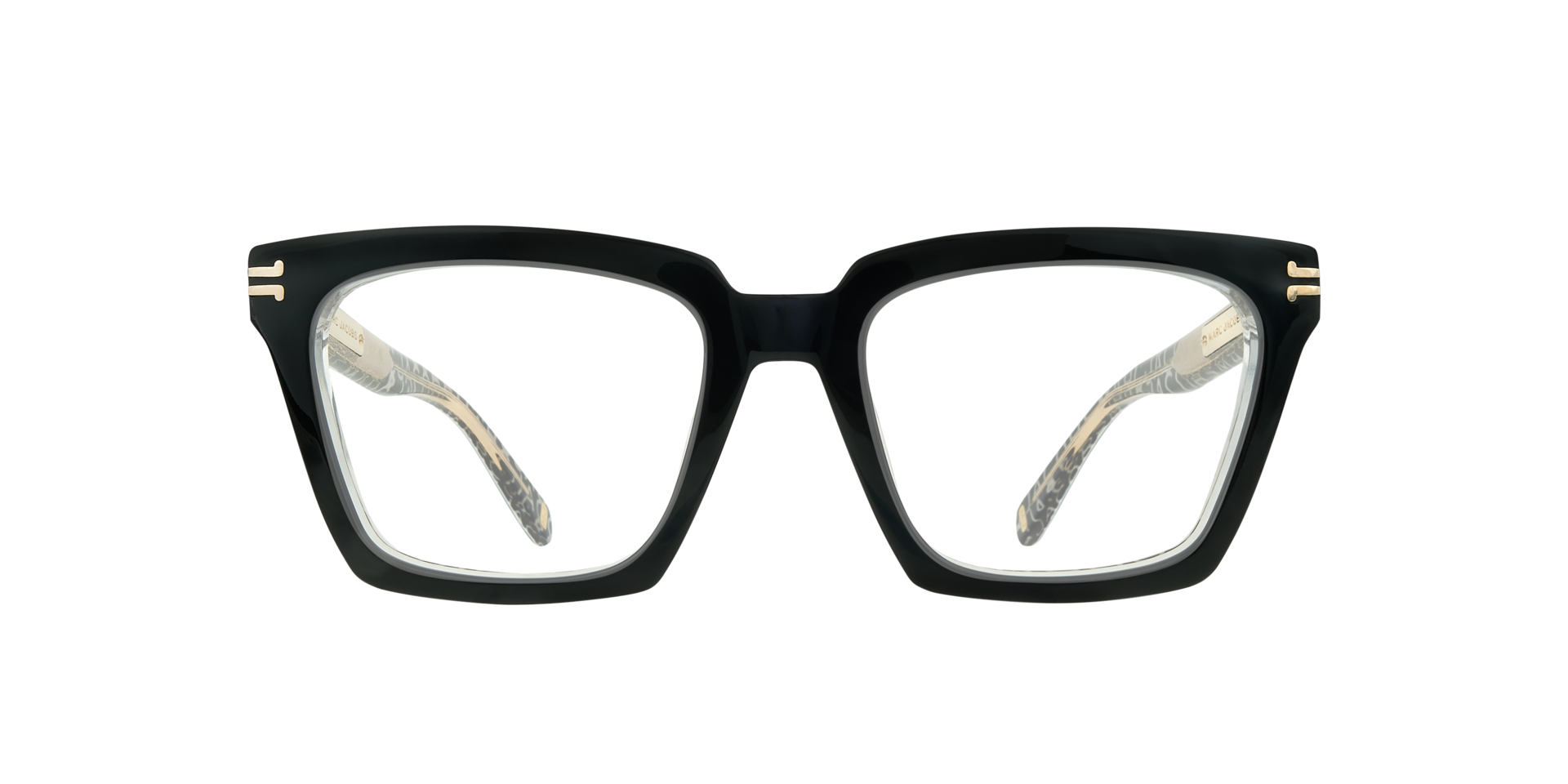 MJ 1100 Black AcetateEyeglass Frames for Glasses Direct, Front View