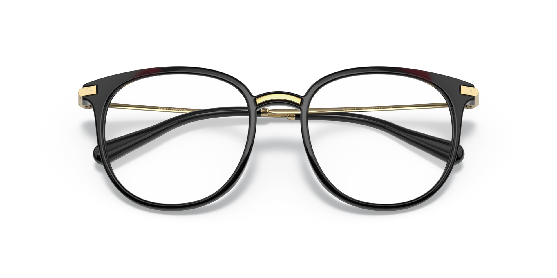 DG5071 Black PlasticEyeglass Frames for Glasses Direct, Closed View