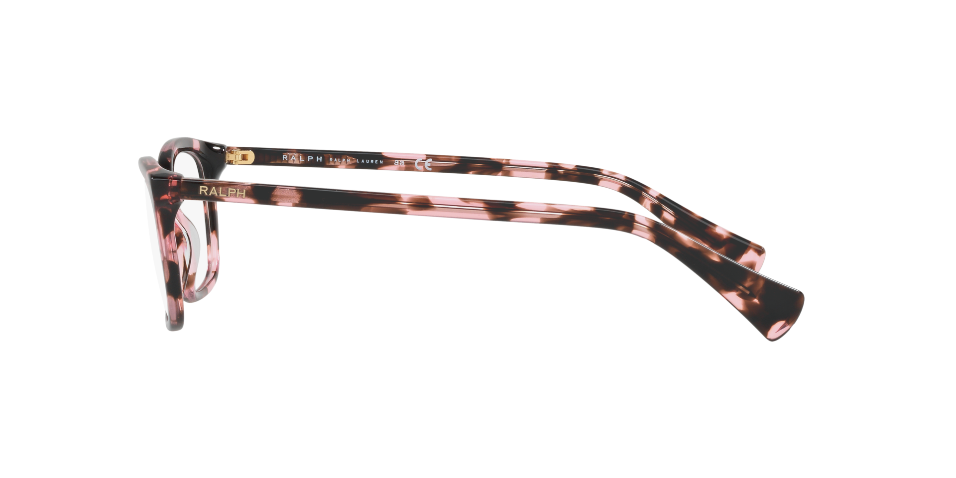 RA7089 Shiny Pink Tortoise AcetateEyeglass Frames for Glasses Direct, Side View