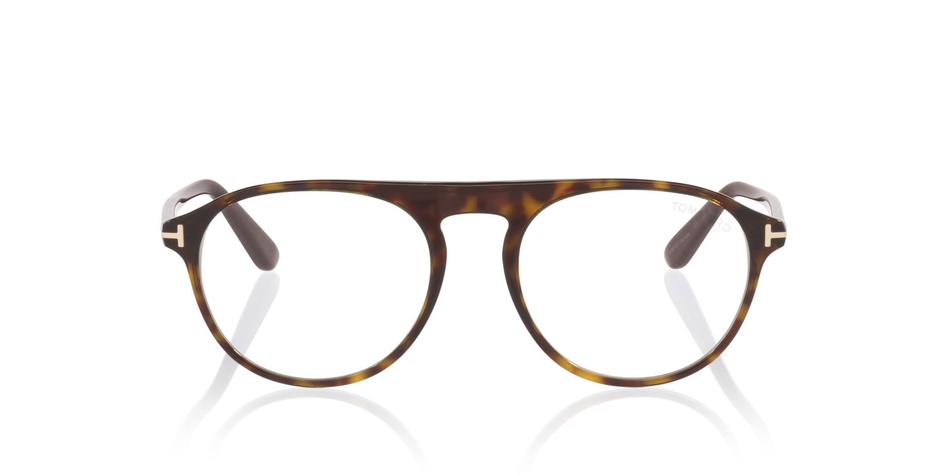 FT6118-B Tortoise AcetateEyeglass Frames for Glasses Direct, Front View