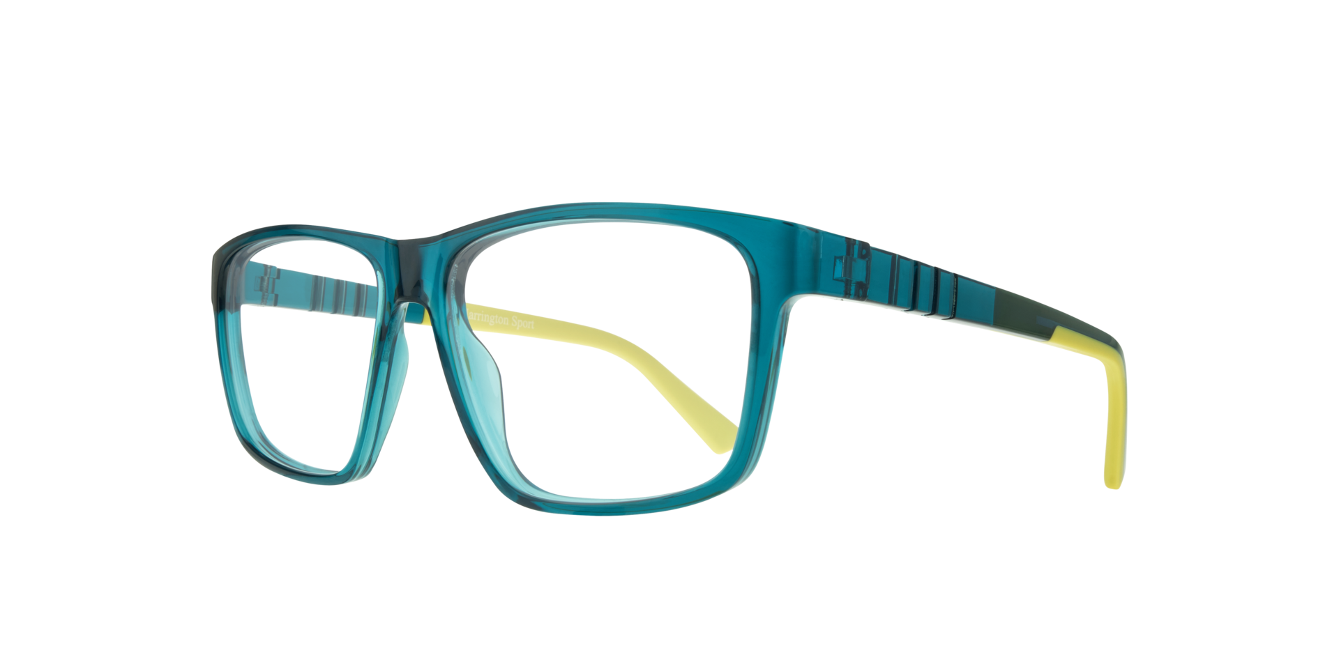 Jason Crystal Green PlasticSunglass Frames for Glasses Direct, Angle View