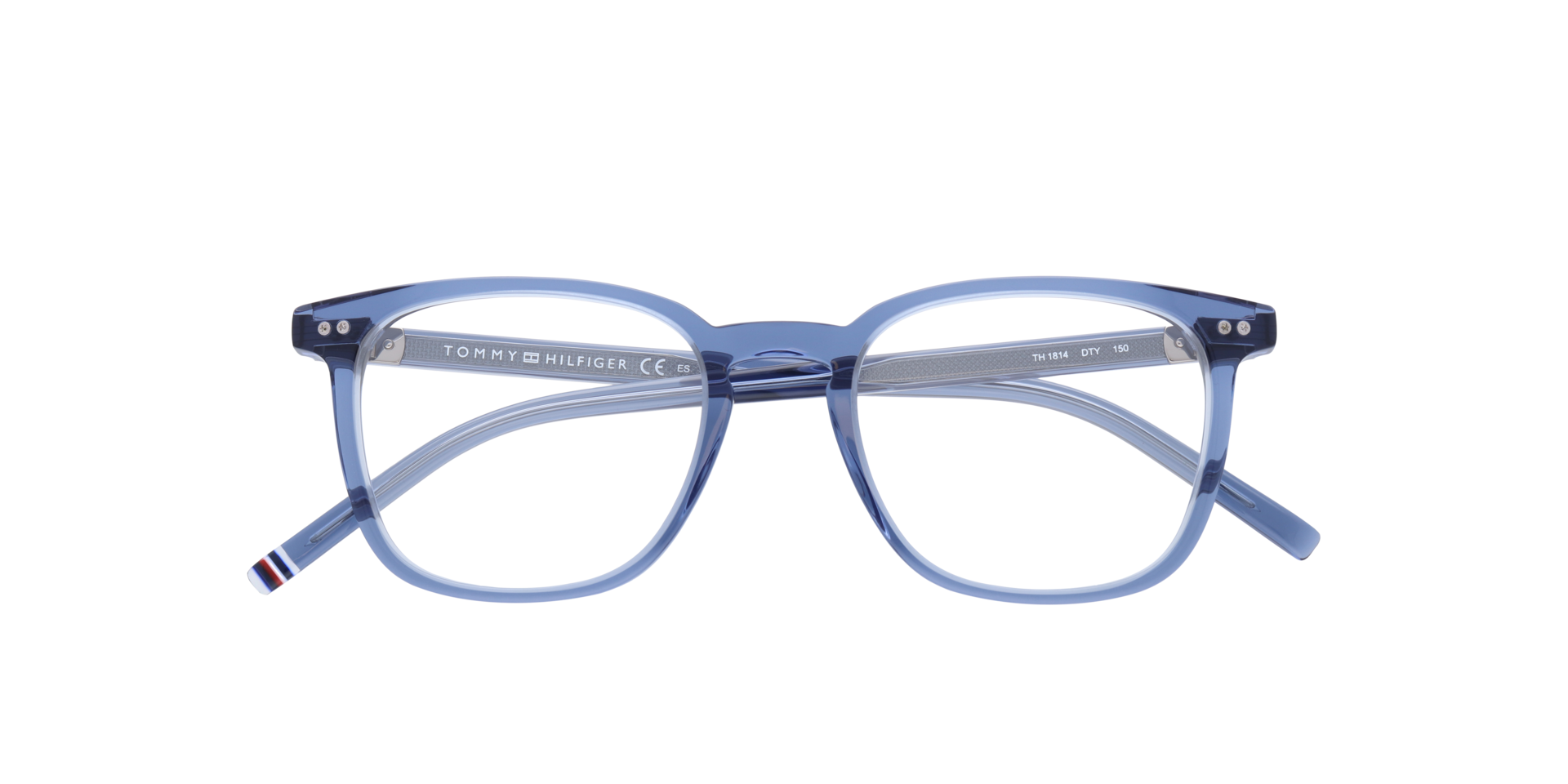 TH 1814 Blue Silver AcetateEyeglass Frames for Glasses Direct, Closed View
