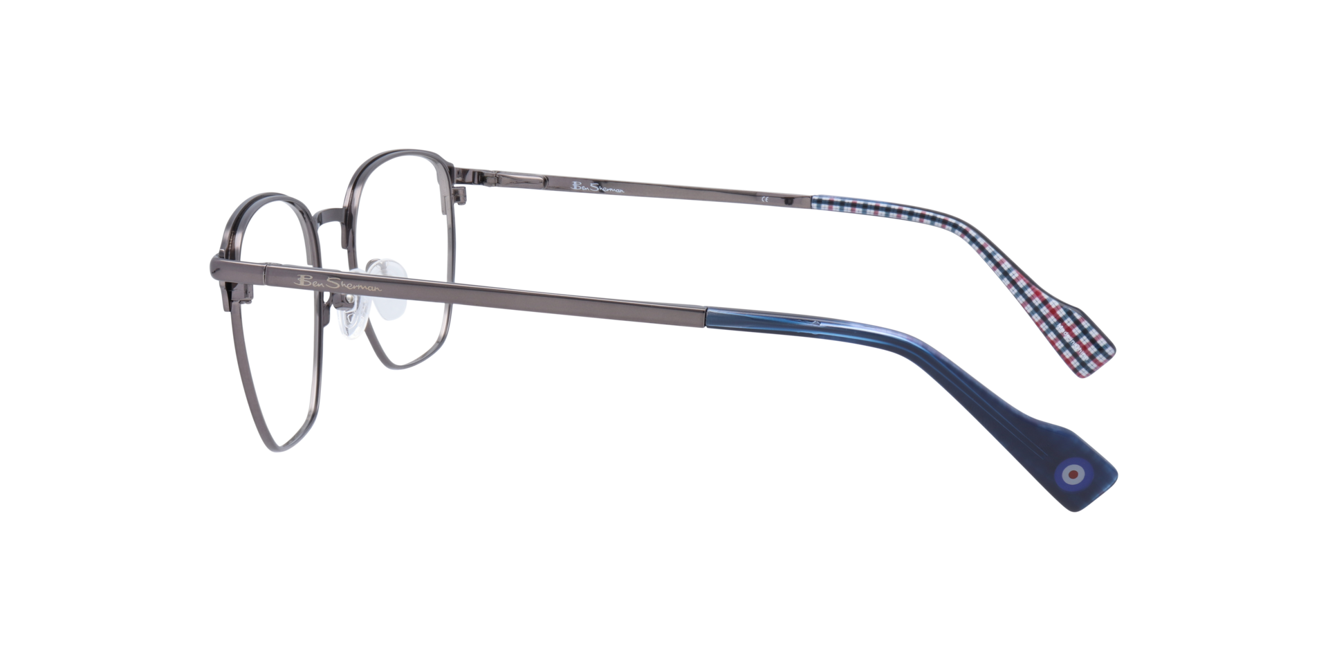 Windsor BN Blue AcetateEyeglass Frames for Glasses Direct, Side View