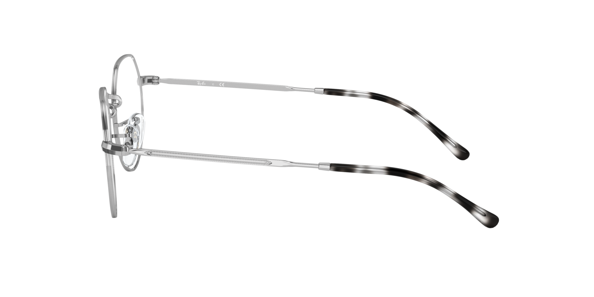 RB6465 Silver MetalEyeglass Frames for Glasses Direct, Side View