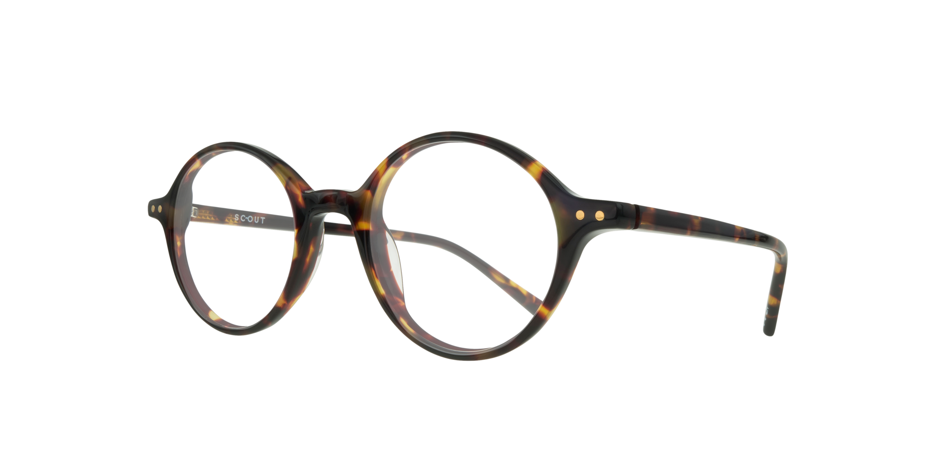 Lane Havana & Gold AcetateEyeglass Frames for Glasses Direct, Angle View