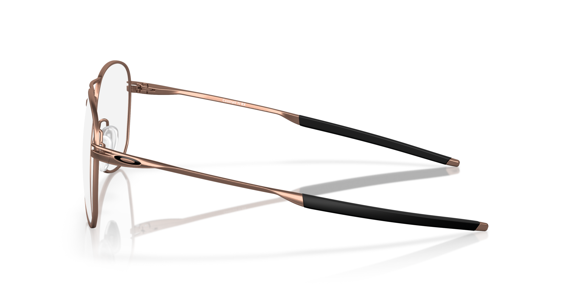 Contrail TI Satin Rose Gold TitaniumEyeglass Frames for Glasses Direct, Side View