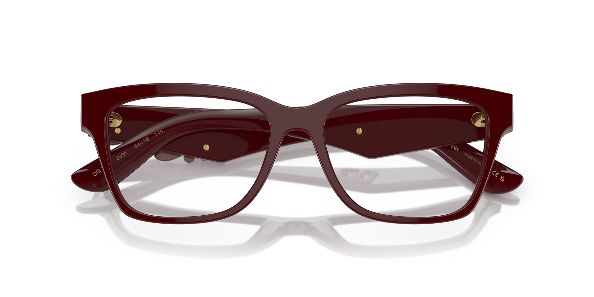 DG3370 Bordeaux AcetateEyeglass Frames for Glasses Direct, Closed View