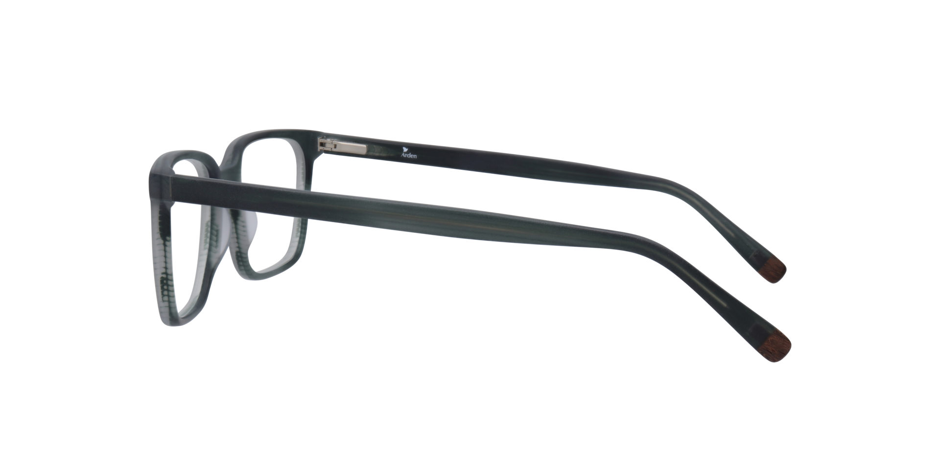 Birch Green Striation AcetateEyeglass Frames for Glasses Direct, Side View