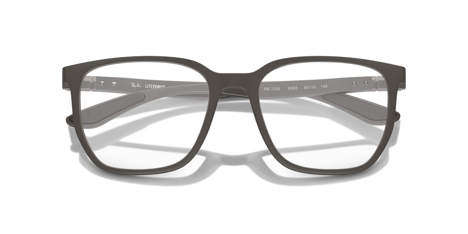RB7235 Sand Brown PlasticEyeglass Frames for Glasses Direct, Closed View