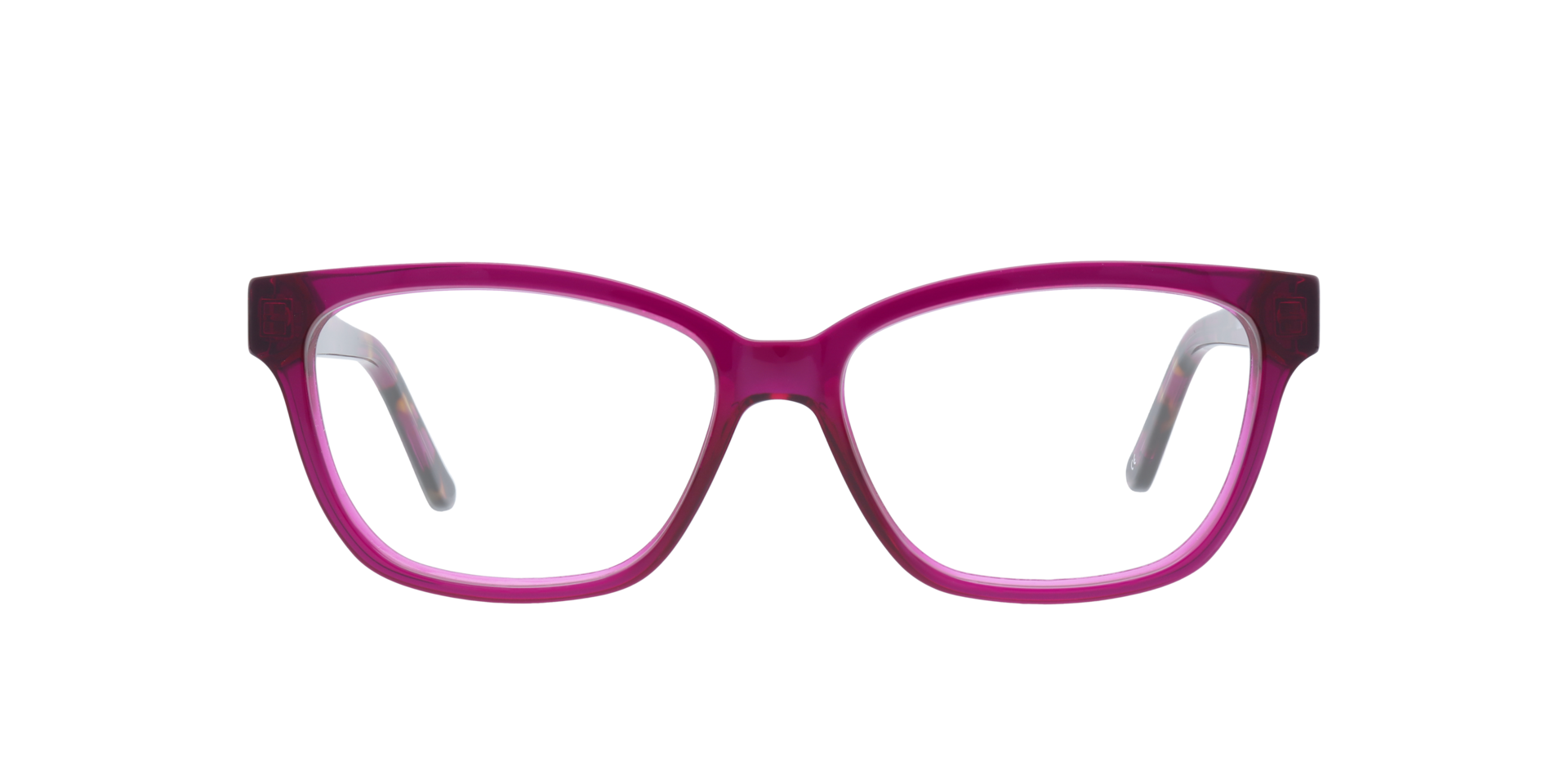 Clara Purple AcetateEyeglass Frames for Glasses Direct, Front View