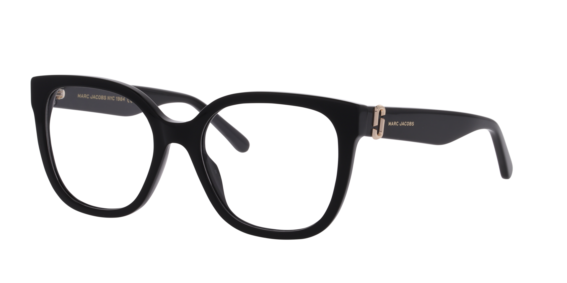 MARC 893 Black AcetateEyeglass Frames for Glasses Direct, Angle View