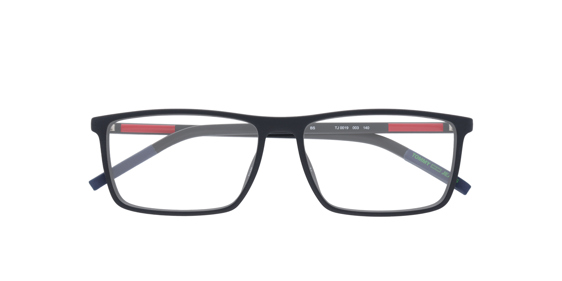 TJ 0019 Black PlasticEyeglass Frames for Glasses Direct, Closed View