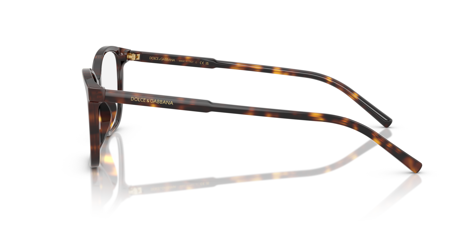 DG3424 Havana AcetateEyeglass Frames for Glasses Direct, Side View