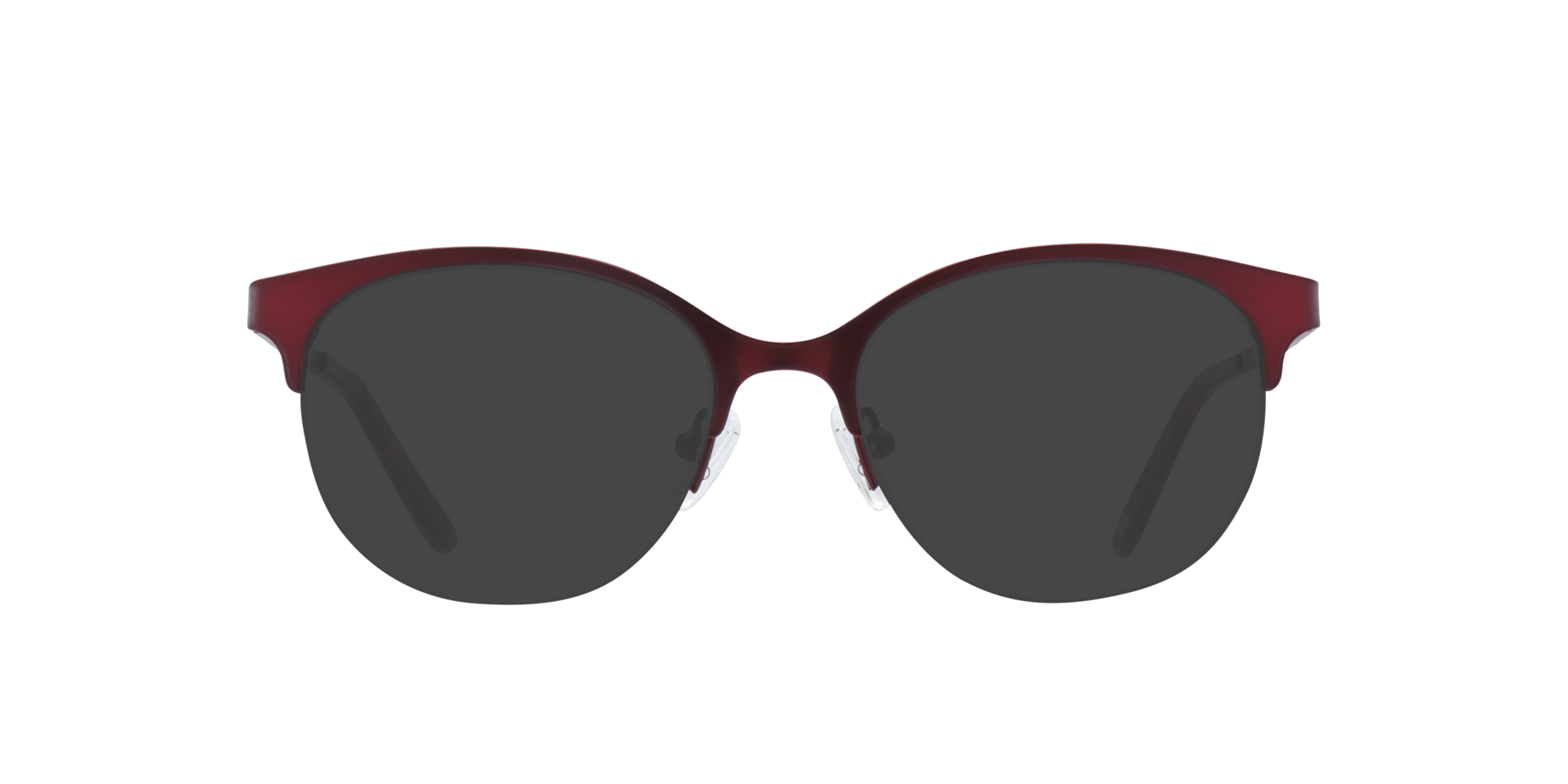 Scarlett Matte Red MetalEyeglass Frames for Glasses Direct, with Tinted Lenses