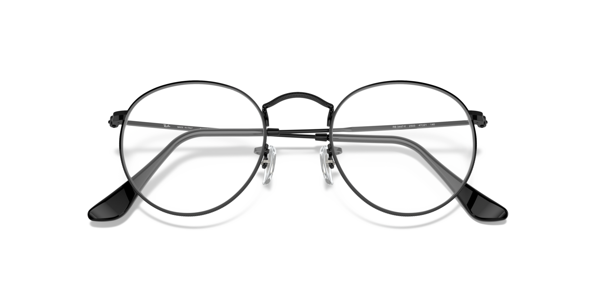 RB3447V Black MetalEyeglass Frames for Glasses Direct, Closed View