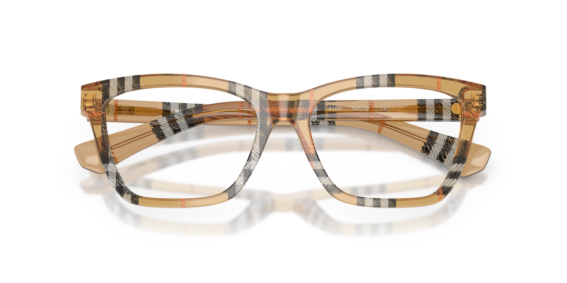 BE2440 Check Sand AcetateEyeglass Frames for Glasses Direct, Closed View
