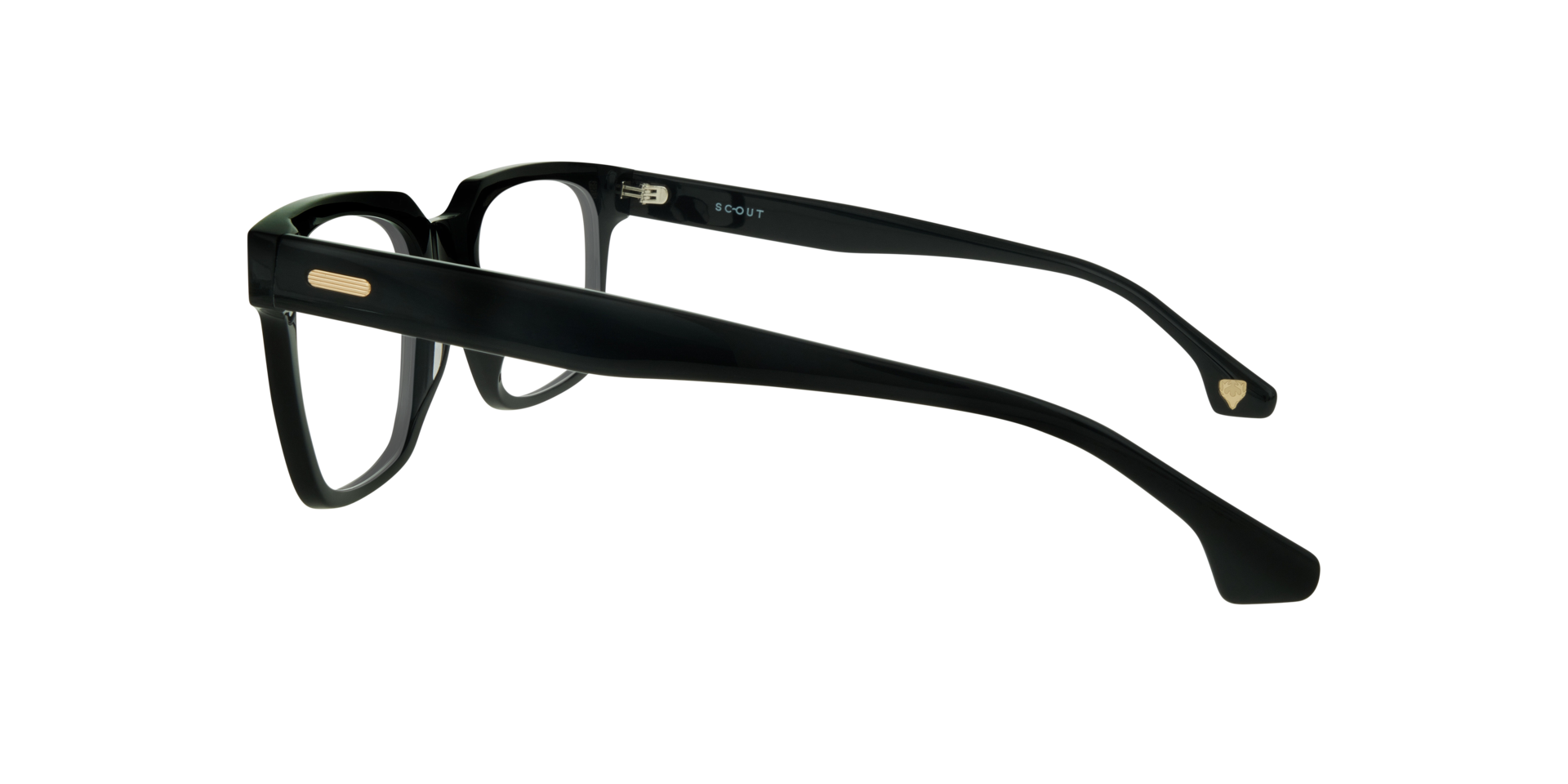 Kavon Black AcetateEyeglass Frames for Glasses Direct, Side View