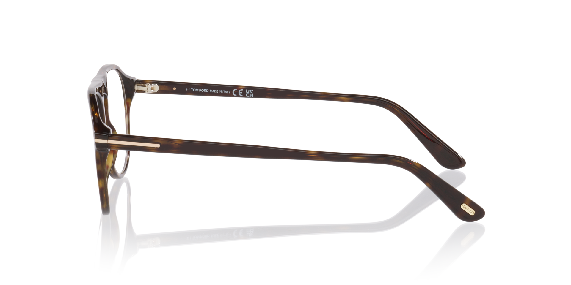 FT6118-B Tortoise AcetateEyeglass Frames for Glasses Direct, Side View