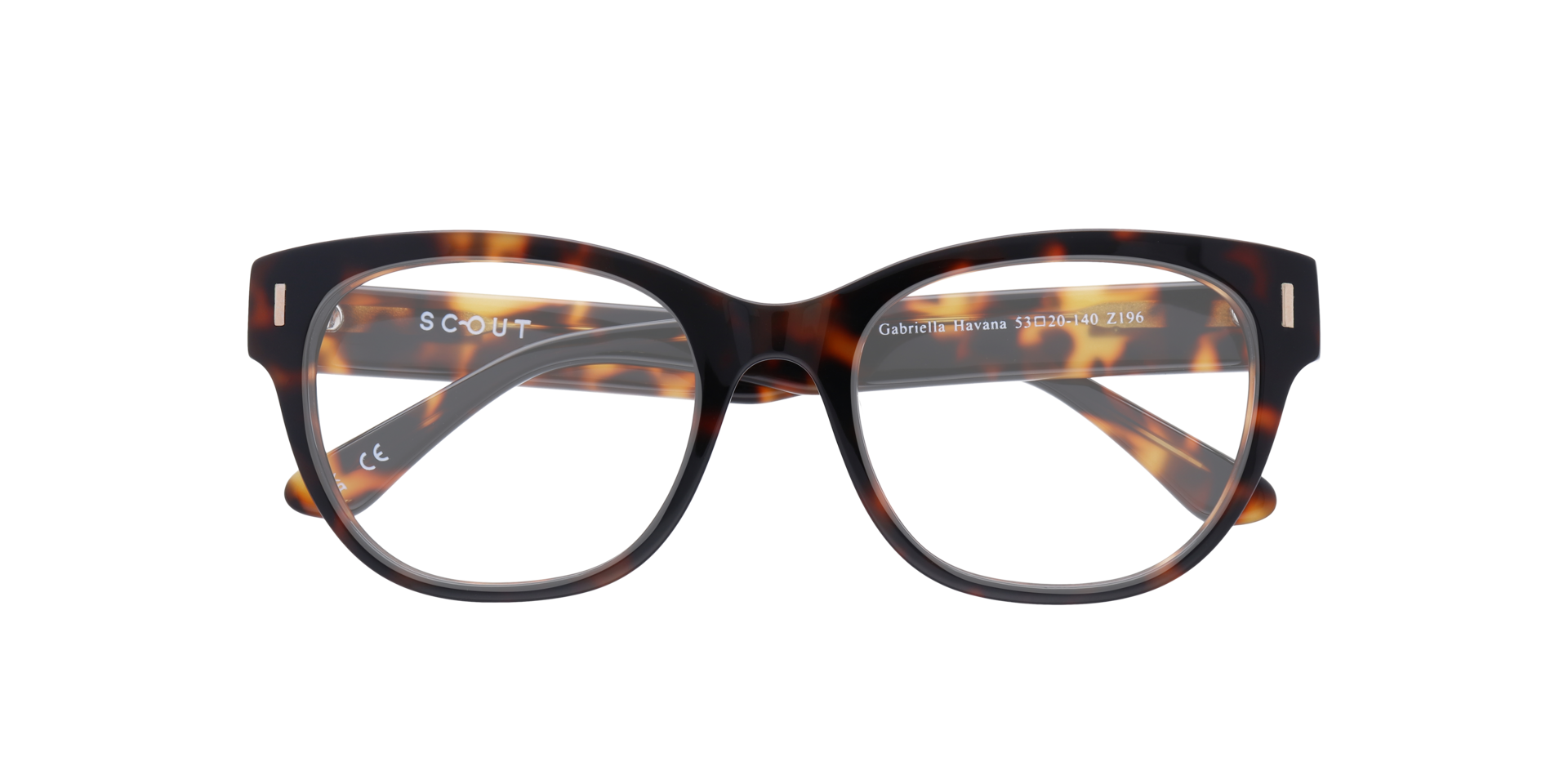 Gabriella Havana AcetateEyeglass Frames for Glasses Direct, Closed View