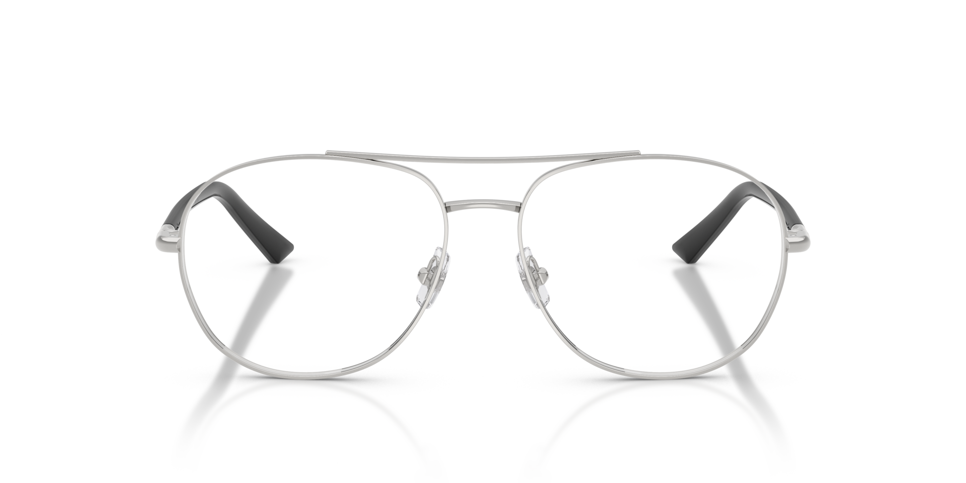 JC2021 Silver MetalEyeglass Frames for Glasses Direct, Front View