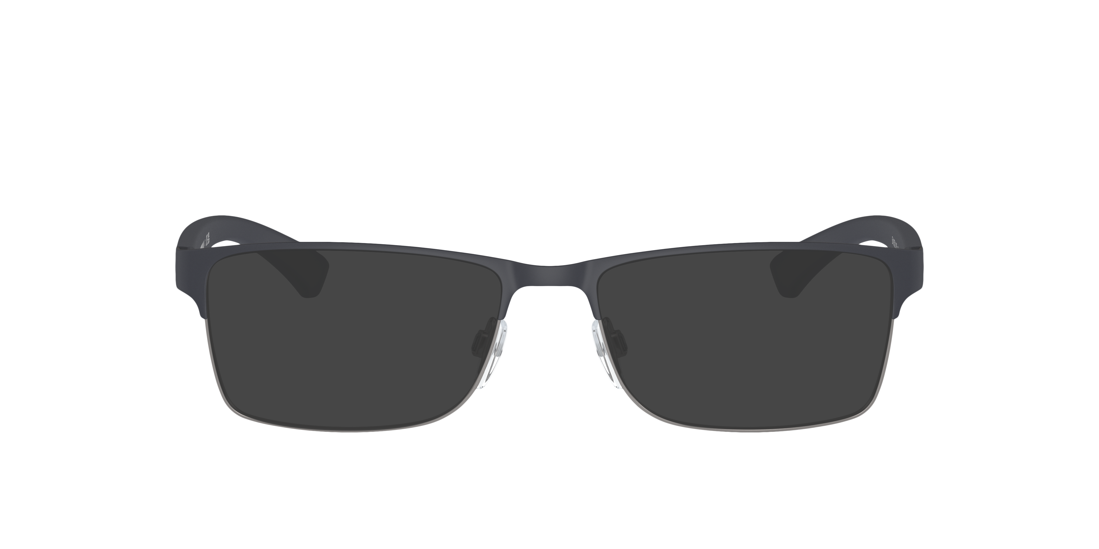 EA1052 Rubber Blue & Gunmetal MetalEyeglass Frames for Glasses Direct, with Tinted Lenses
