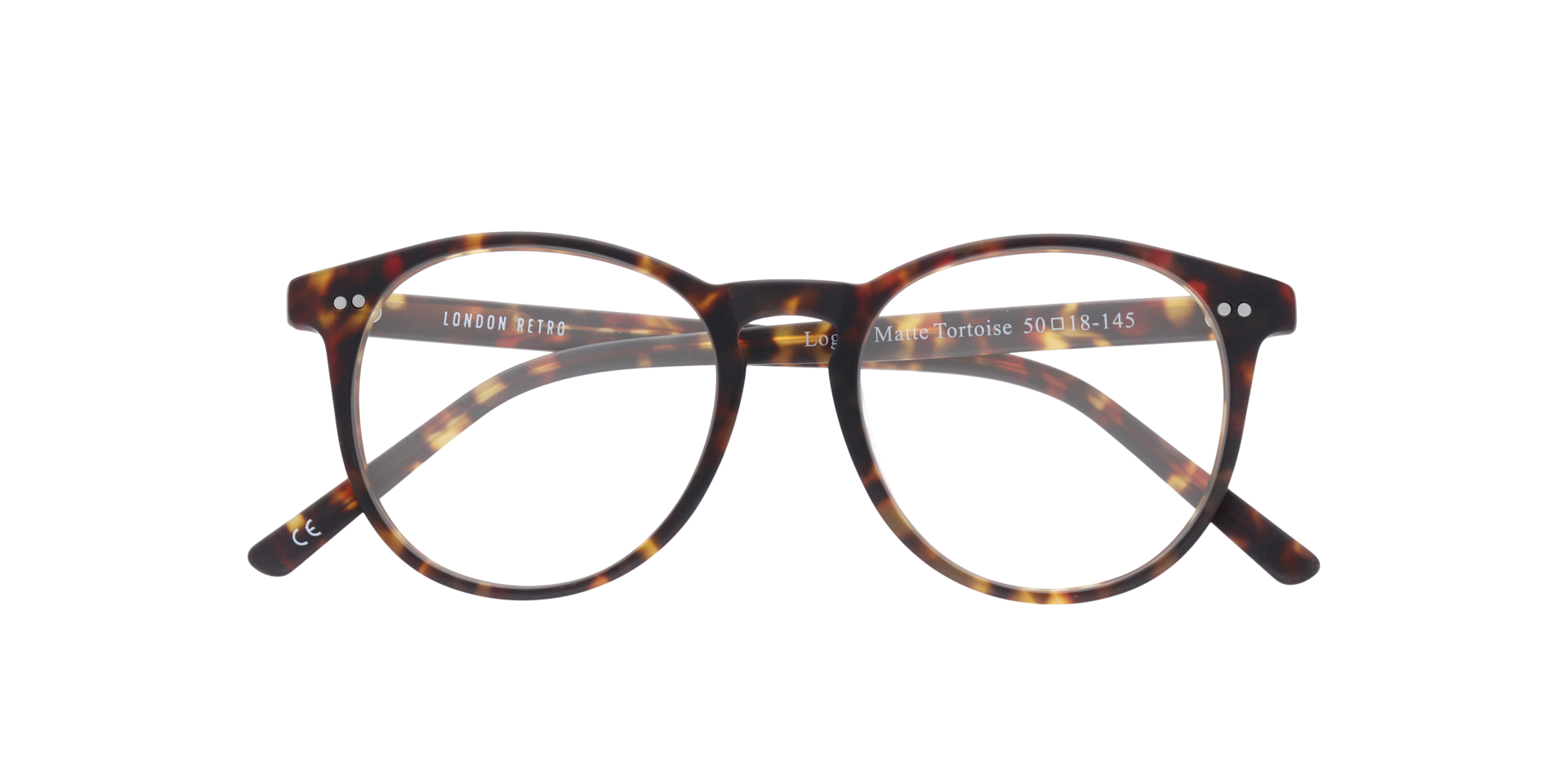 Logan 2 Matte Tortoise AcetateEyeglass Frames for Glasses Direct, Closed View