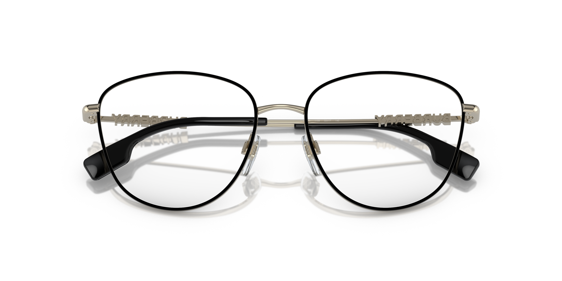 BE1376 Black MetalEyeglass Frames for Glasses Direct, Closed View