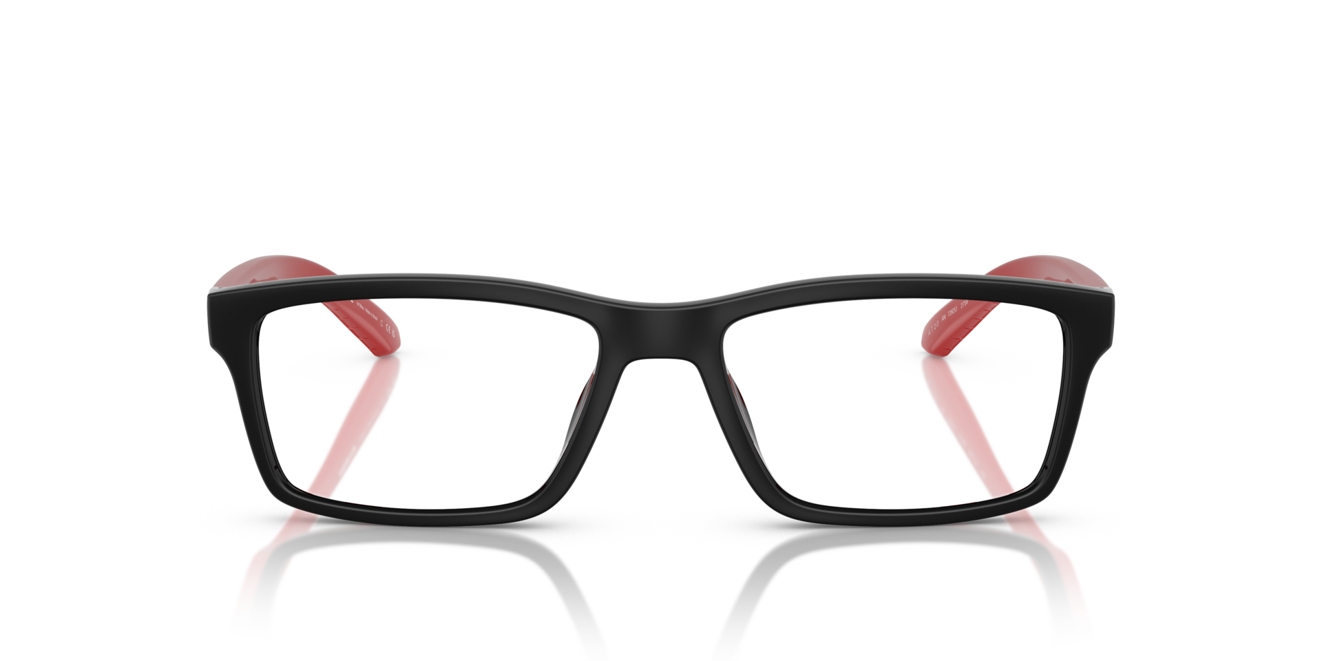 AN7262U Red Matte & Shiny PlasticEyeglass Frames for Glasses Direct, Front View