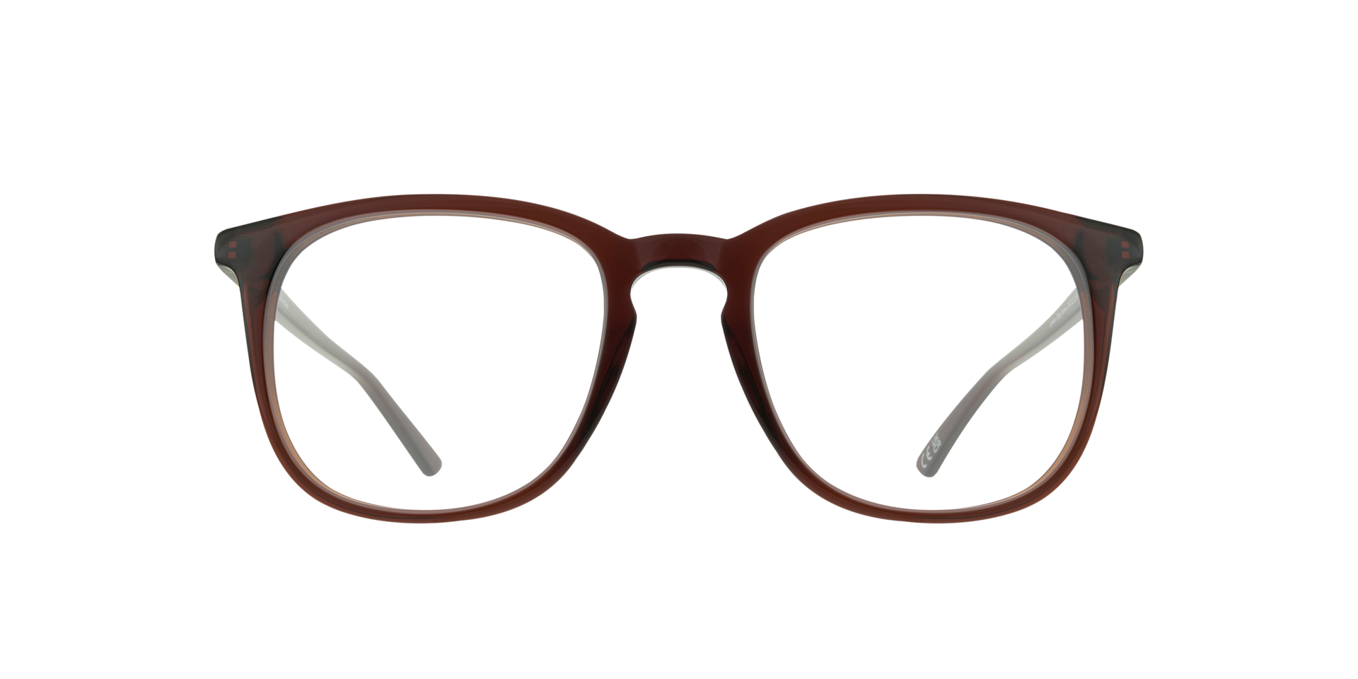 Lawson Shiny Brown AcetateEyeglass Frames for Glasses Direct, Front View