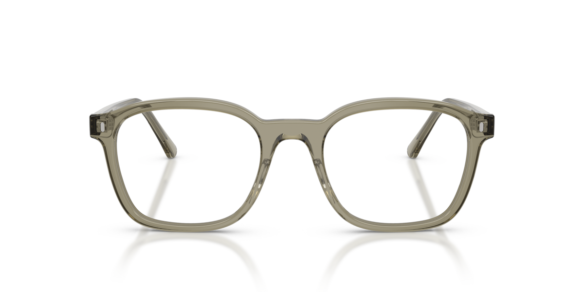 Ray-Ban Unisex Transparent Green Square Acetate Eyeglasses Online - Full Rim - Rb5460 - Image 1