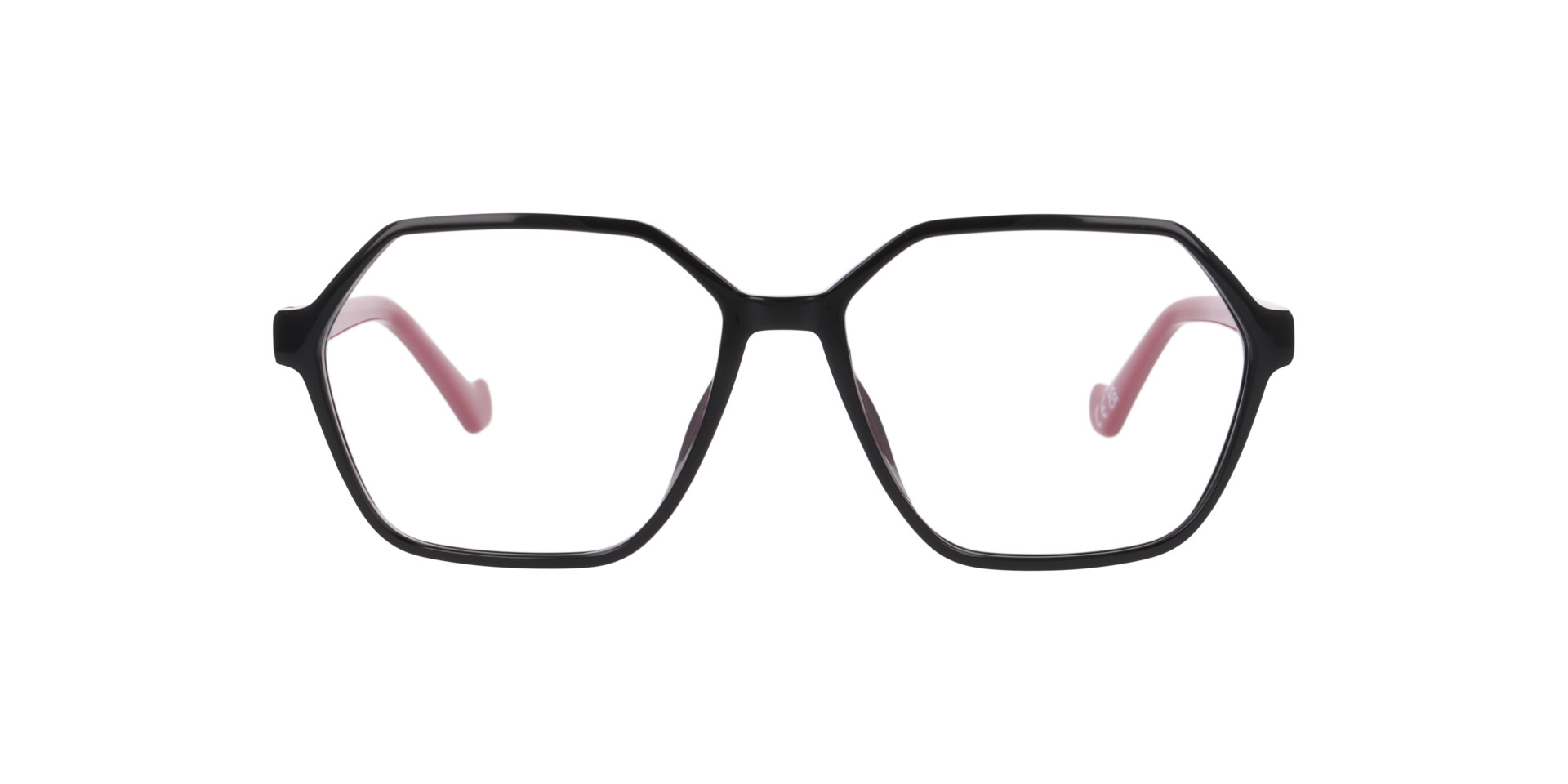 Madeline Black PlasticEyeglass Frames for Glasses Direct, Front View