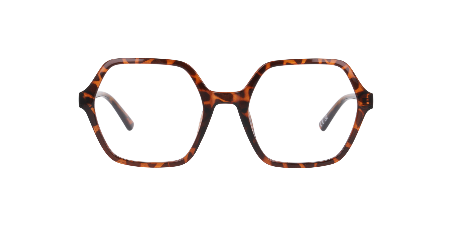 Molly Havana Brown PlasticEyeglass Frames for Glasses Direct, Front View