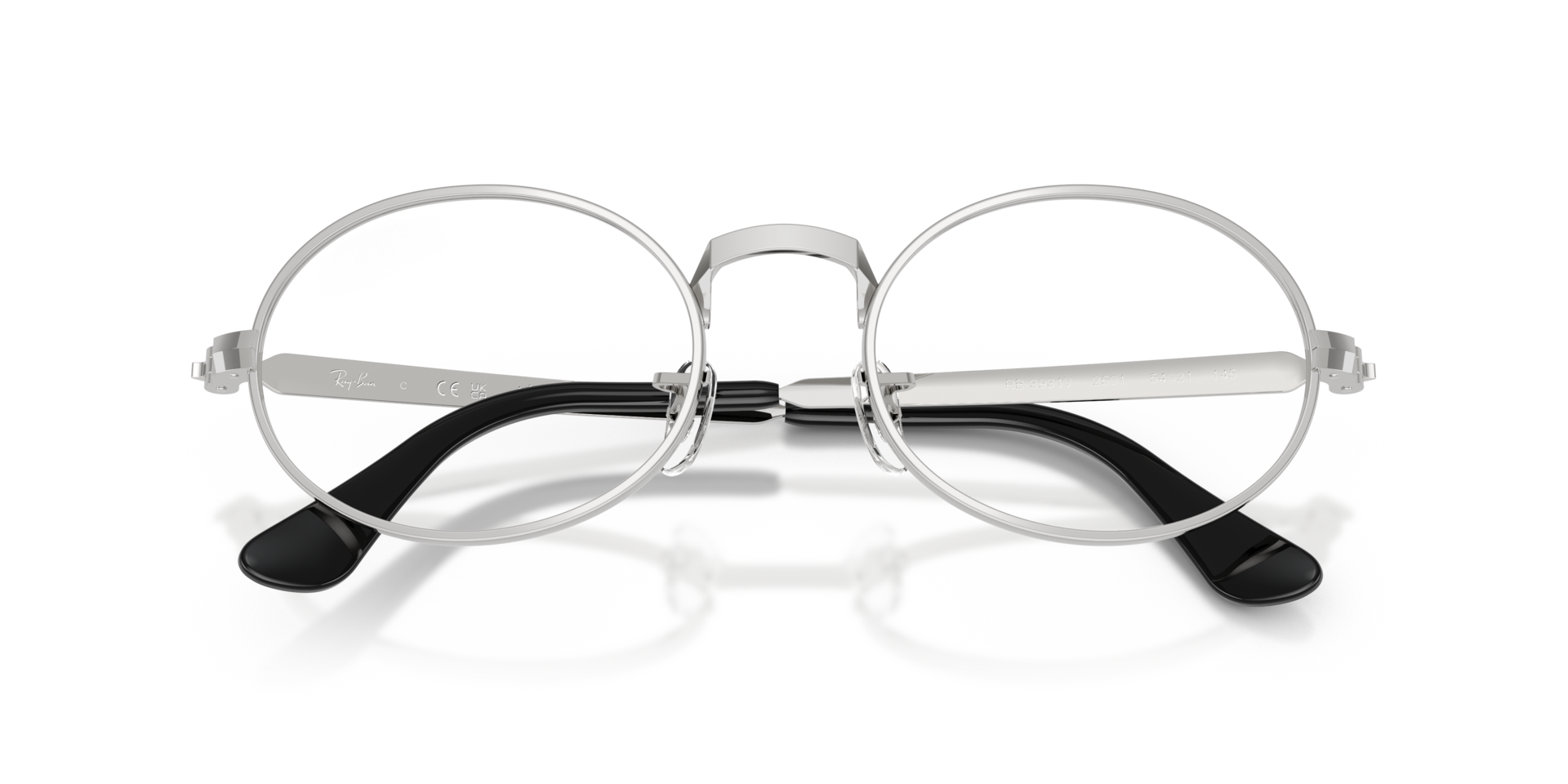 RB3931V Silver MetalEyeglass Frames for Glasses Direct, Closed View