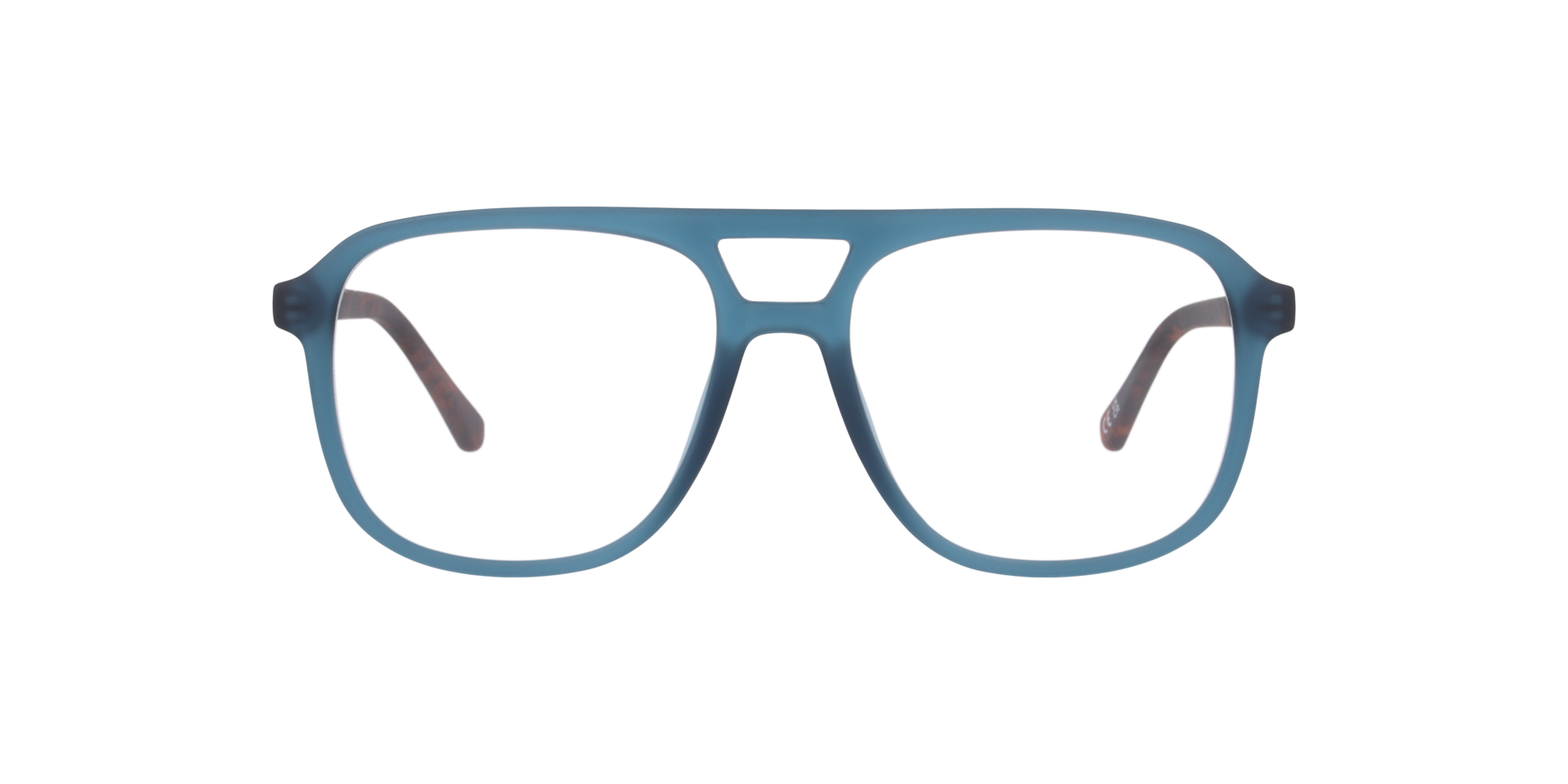 Max Crystal Green PlasticEyeglass Frames for Glasses Direct, Front View