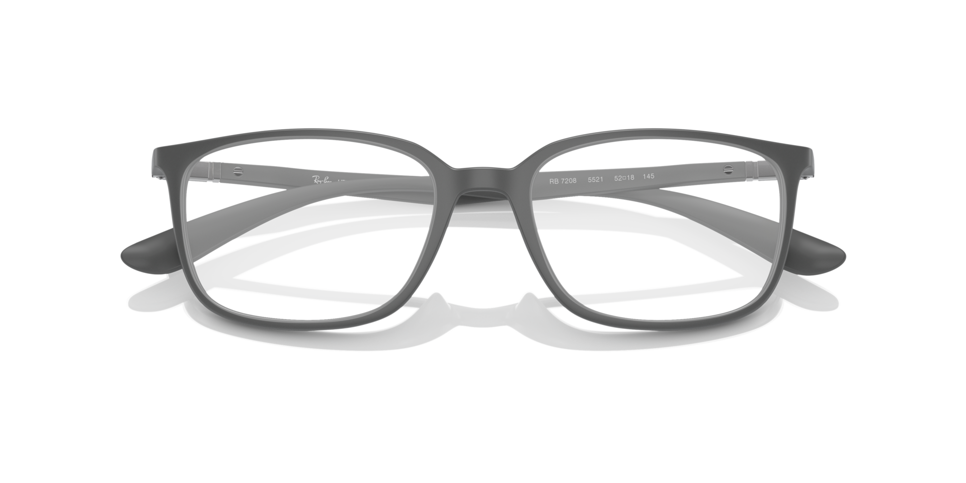RB7208 Grey PlasticEyeglass Frames for Glasses Direct, Closed View