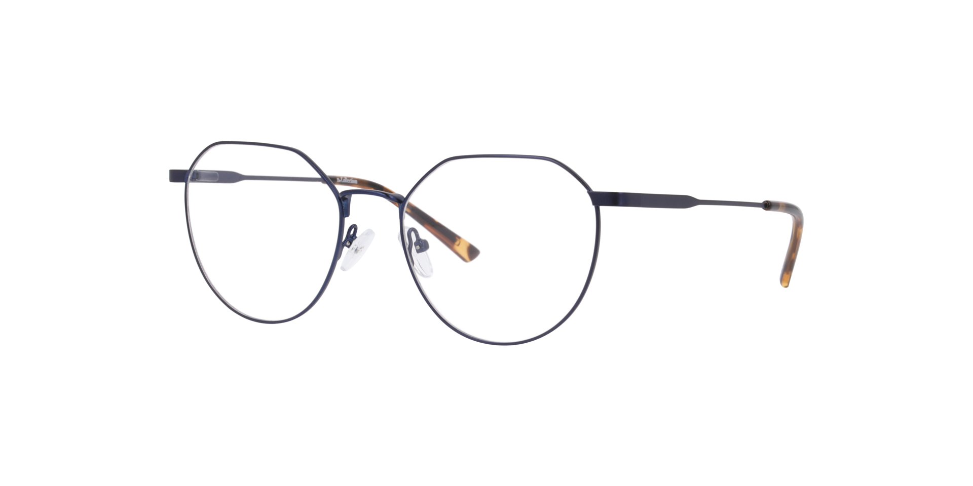 Morgan Blue MetalEyeglass Frames for Glasses Direct, Angle View