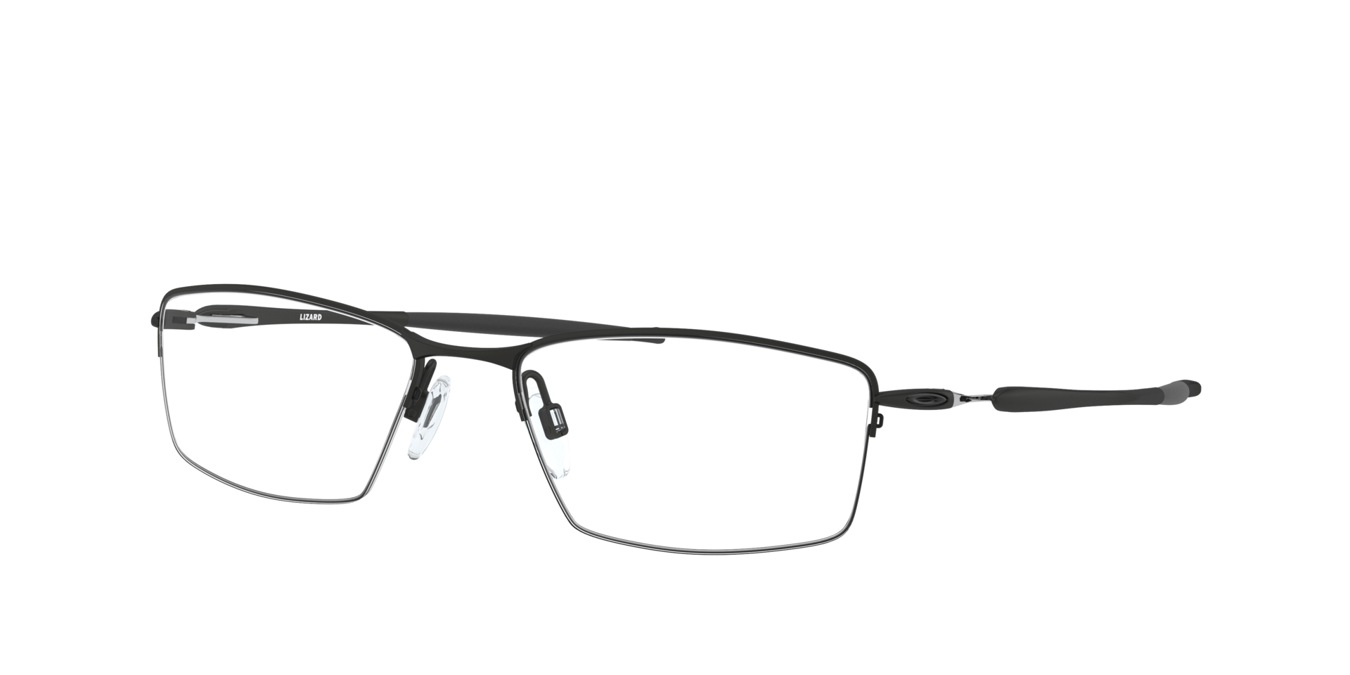 Lizard™ Satin Black TitaniumEyeglass Frames for Glasses Direct, Angle View