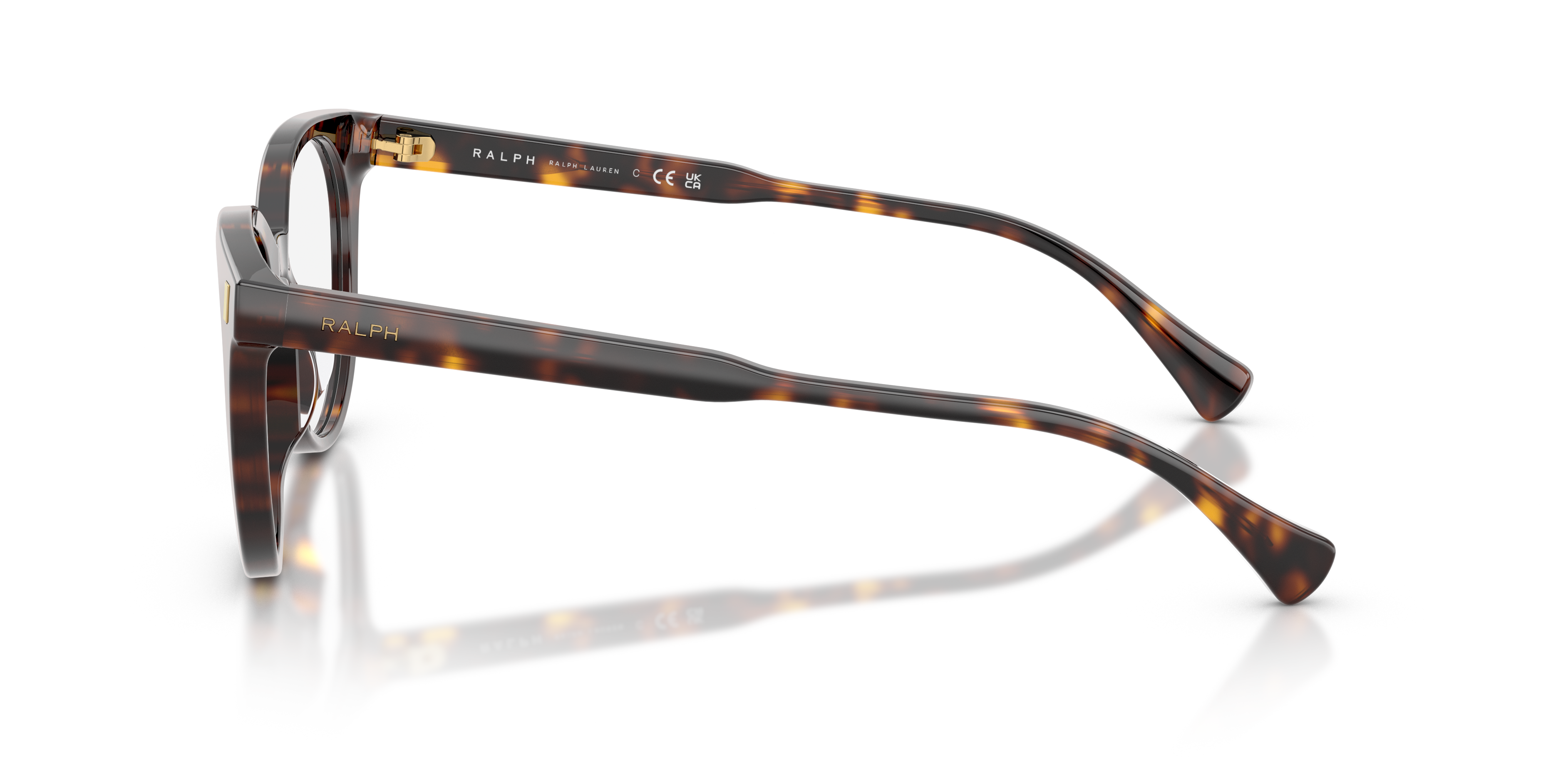 RA7182U Shiny Dark Havana AcetateEyeglass Frames for Glasses Direct, Side View