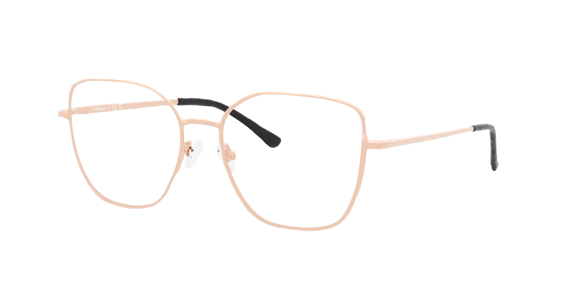 Monique Copper MetalEyeglass Frames for Glasses Direct, Angle View