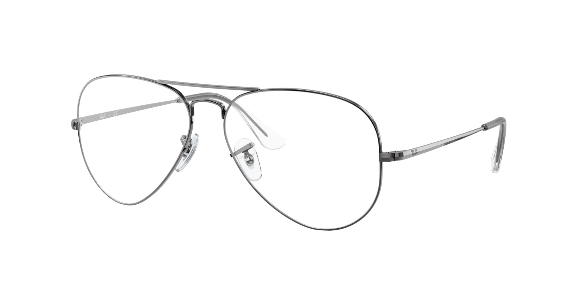 RB6489 Gunmetal MetalEyeglass Frames for Glasses Direct, Angle View