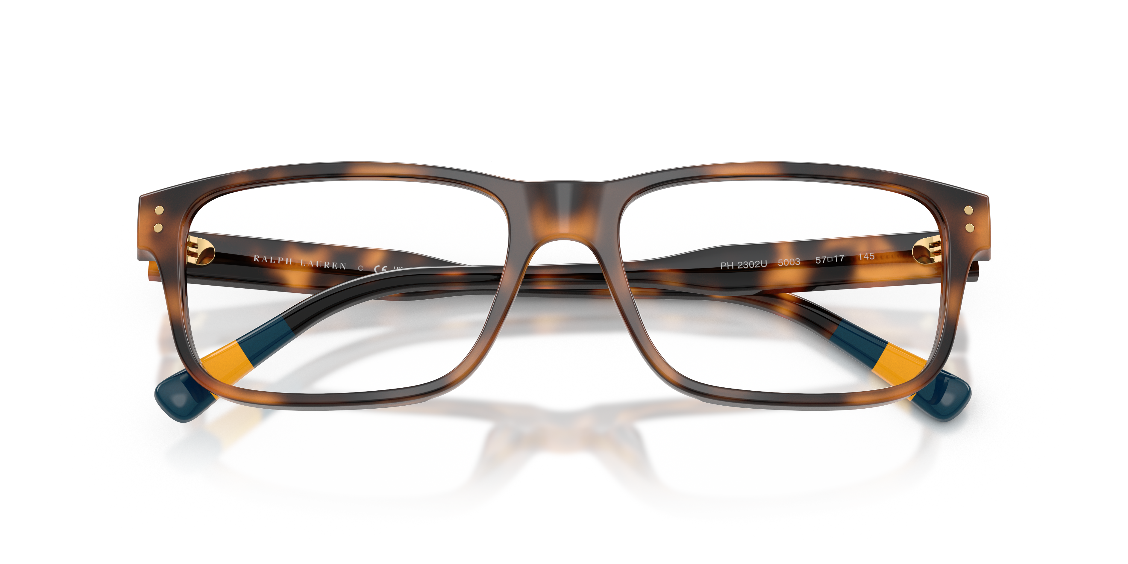 PH2302U Shiny Havana AcetateEyeglass Frames for Glasses Direct, Closed View