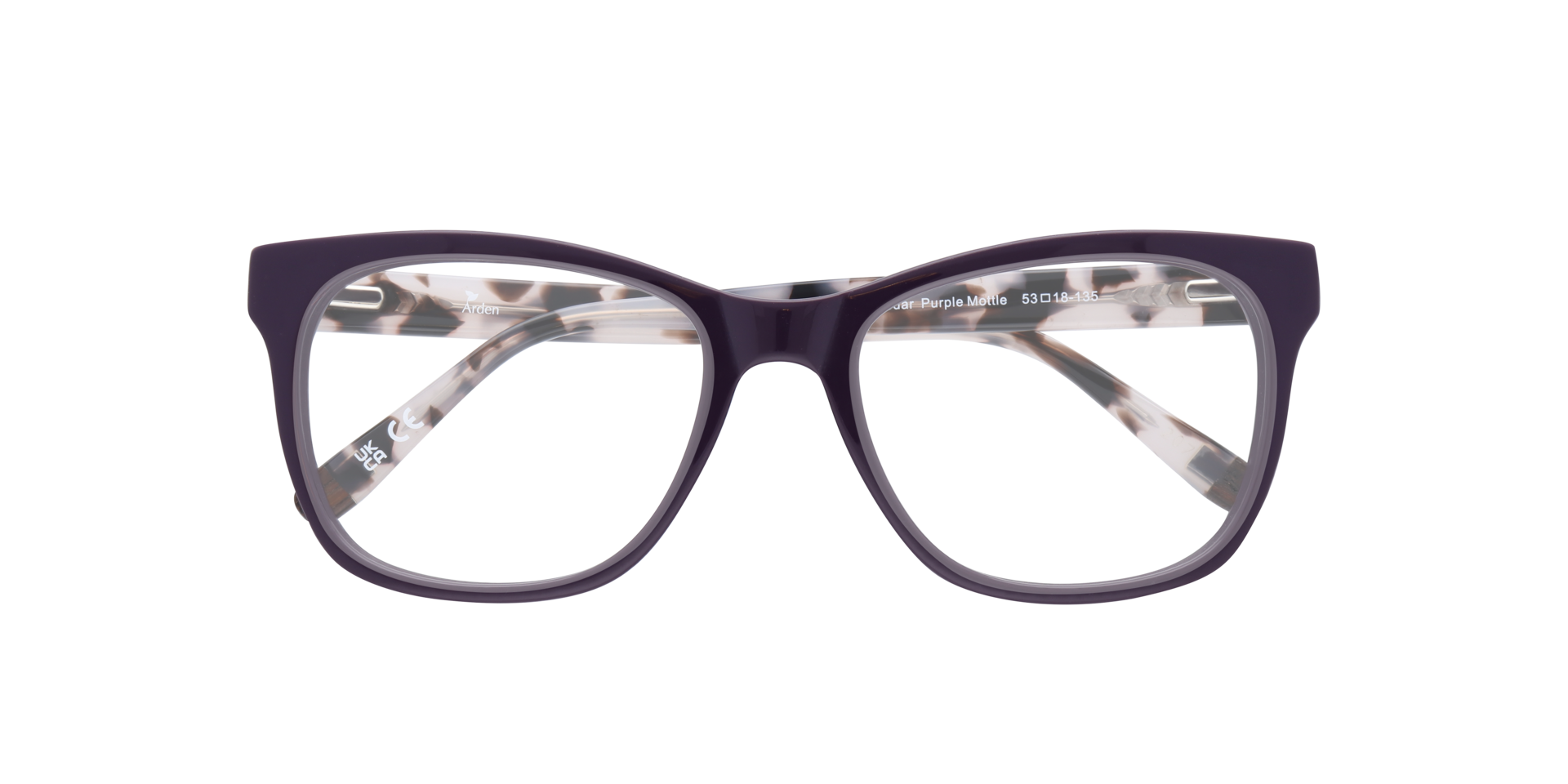 Cedar Purple Mottle AcetateEyeglass Frames for Glasses Direct, Closed View