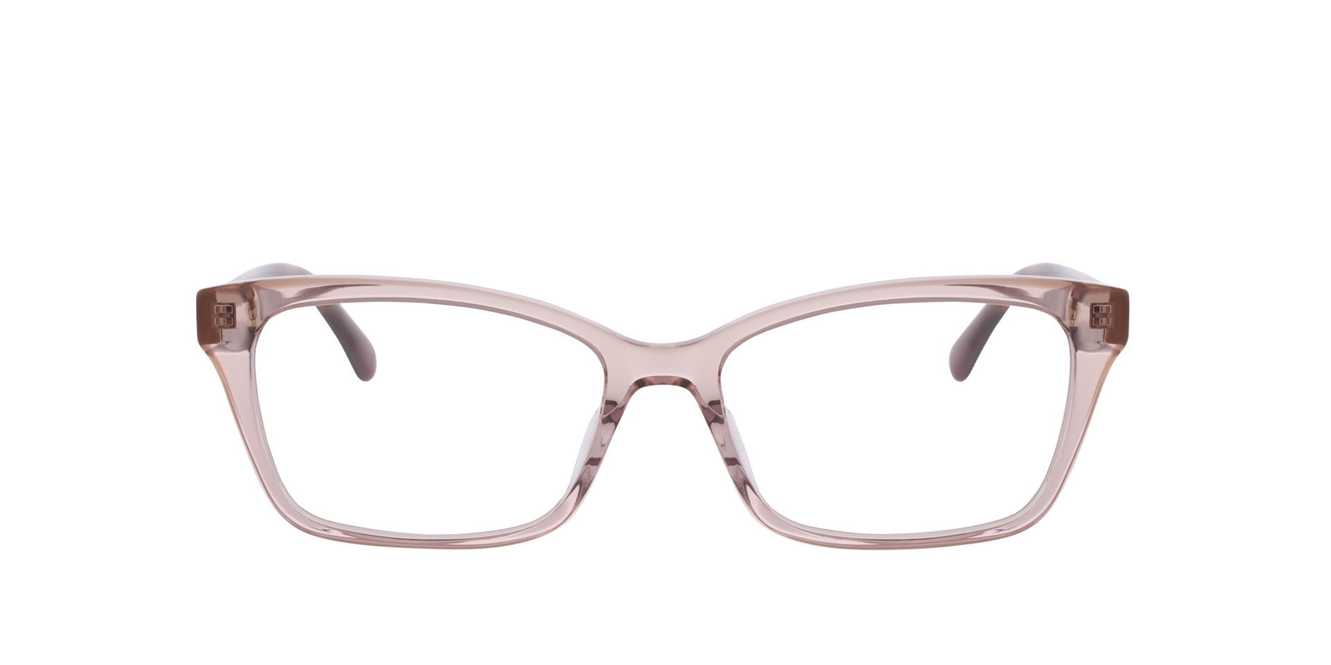 KS DEMI 2 Brown Clear AcetateEyeglass Frames for Glasses Direct, Front View