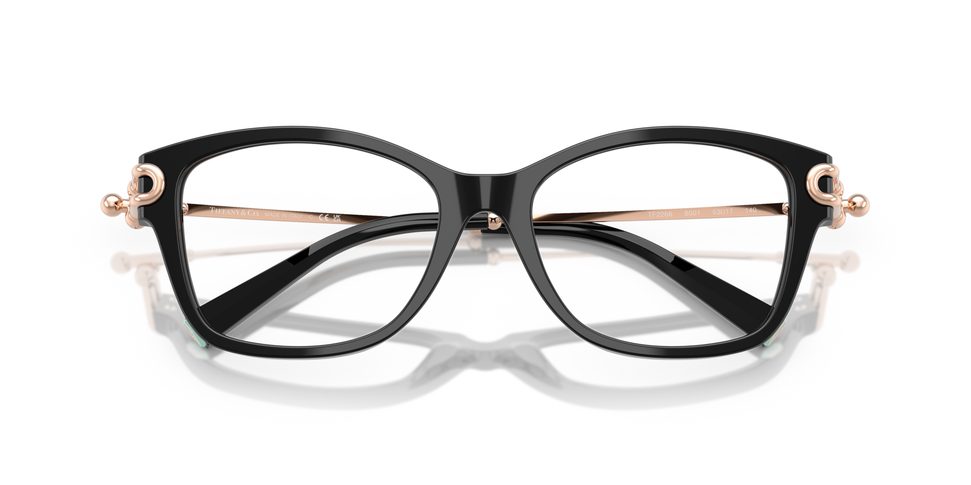 TF2266 Black AcetateEyeglass Frames for Glasses Direct, Closed View