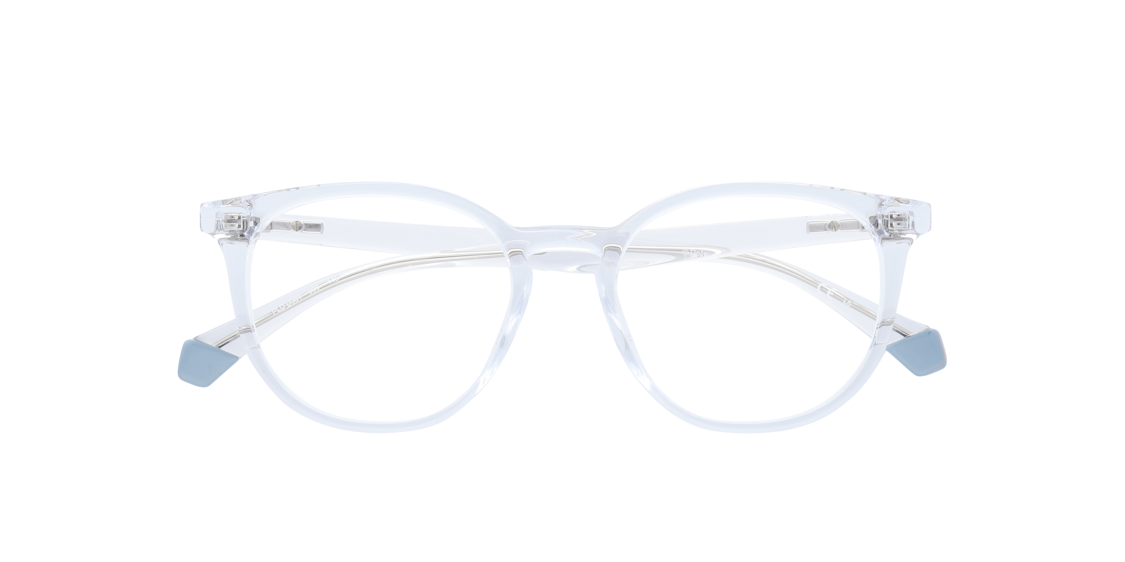 PLD D381 Clear PlasticEyeglass Frames for Glasses Direct, Closed View