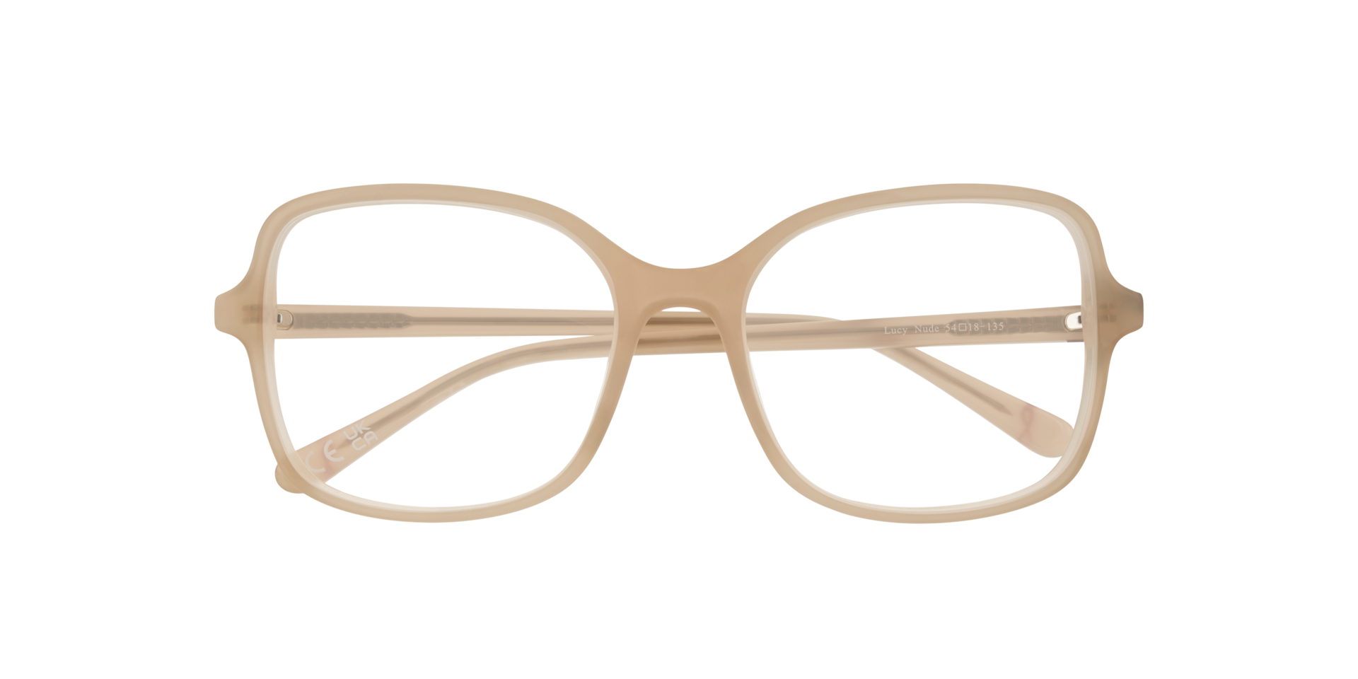 Lucy Nude AcetateEyeglass Frames for Glasses Direct, Closed View
