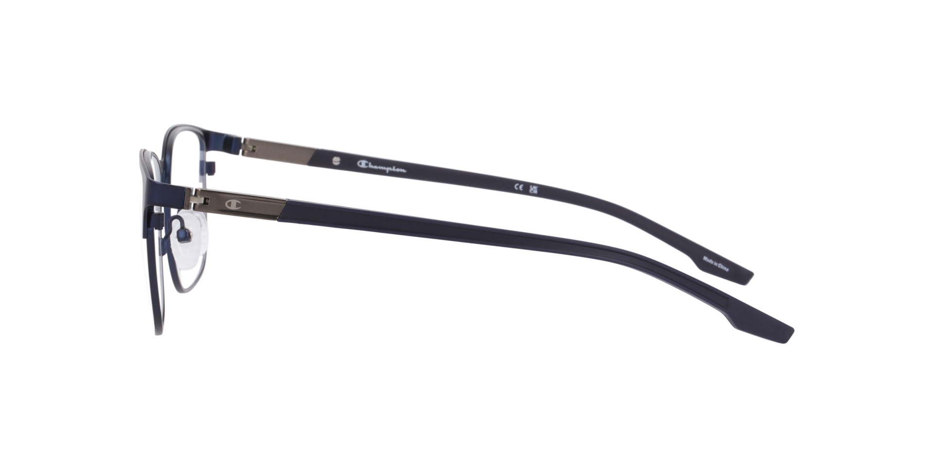 Cusave Blue MetalEyeglass Frames for Glasses Direct, Side View