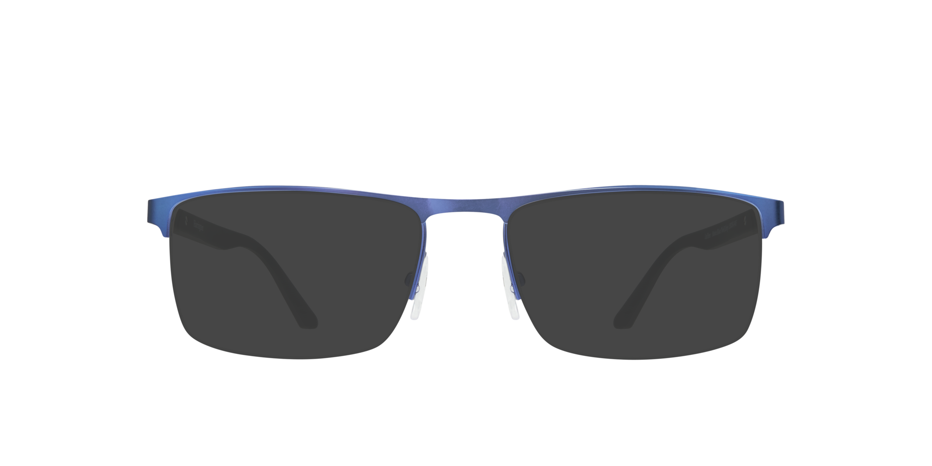 Jeffrey Matte Blue & Twill Grey MetalEyeglass Frames for Glasses Direct, with Tinted Lenses