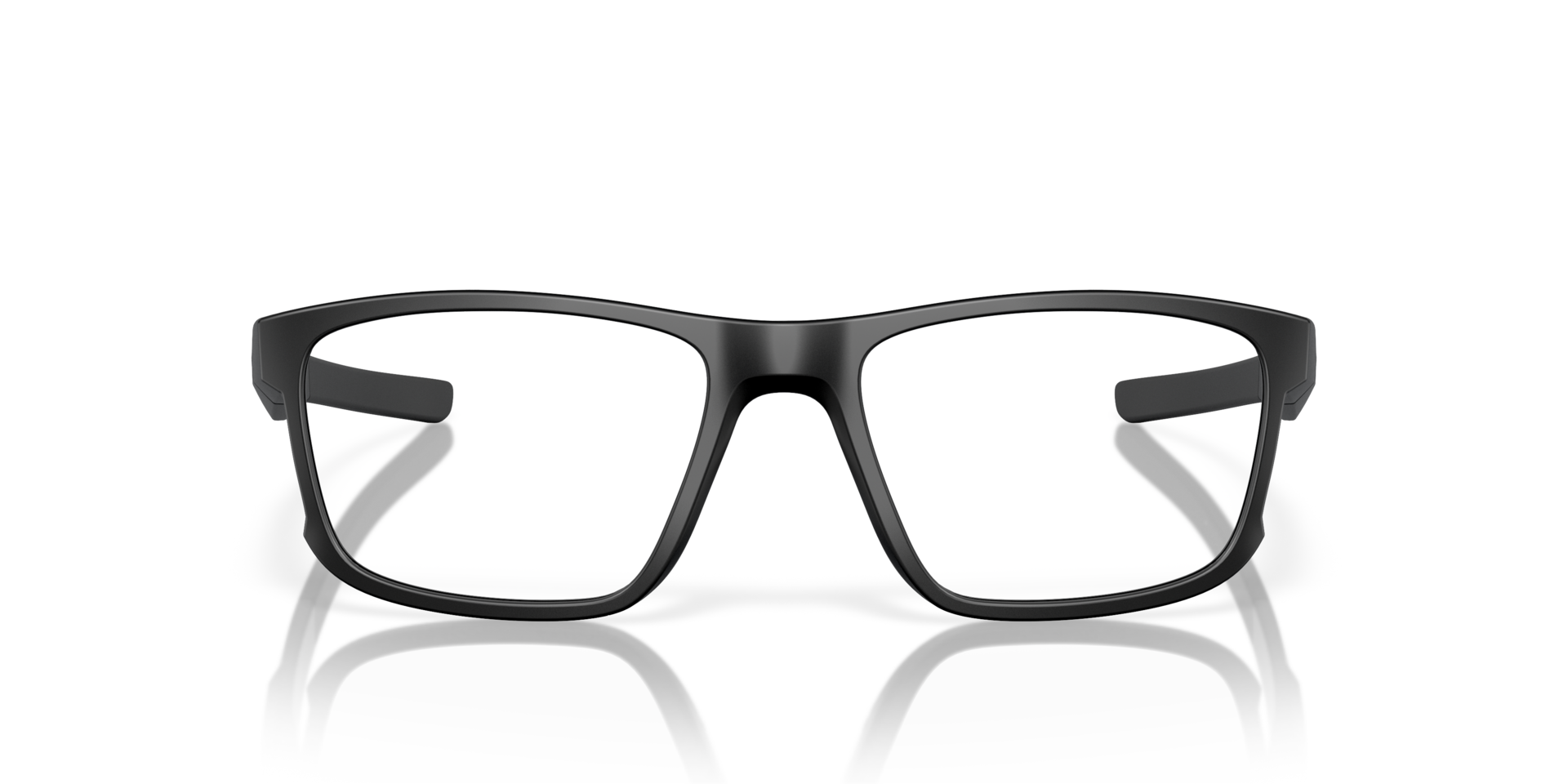 Hyperlink Satin Black PlasticEyeglass Frames for Glasses Direct, Front View