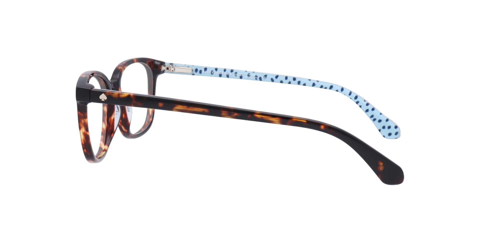 Bari K3 Tortoise Blue AcetateEyeglass Frames for Glasses Direct, Side View